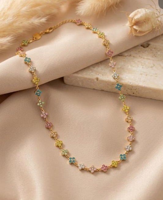 Collier brillance multi